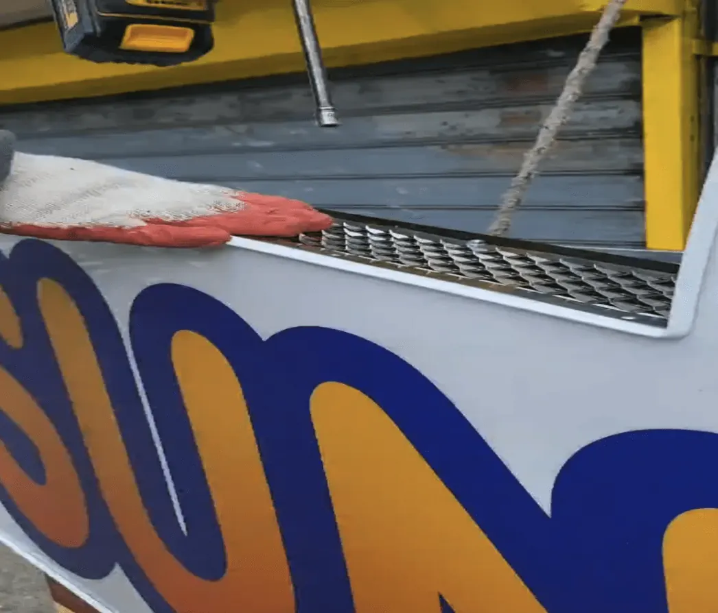 TIKOL installed on a commercial sign